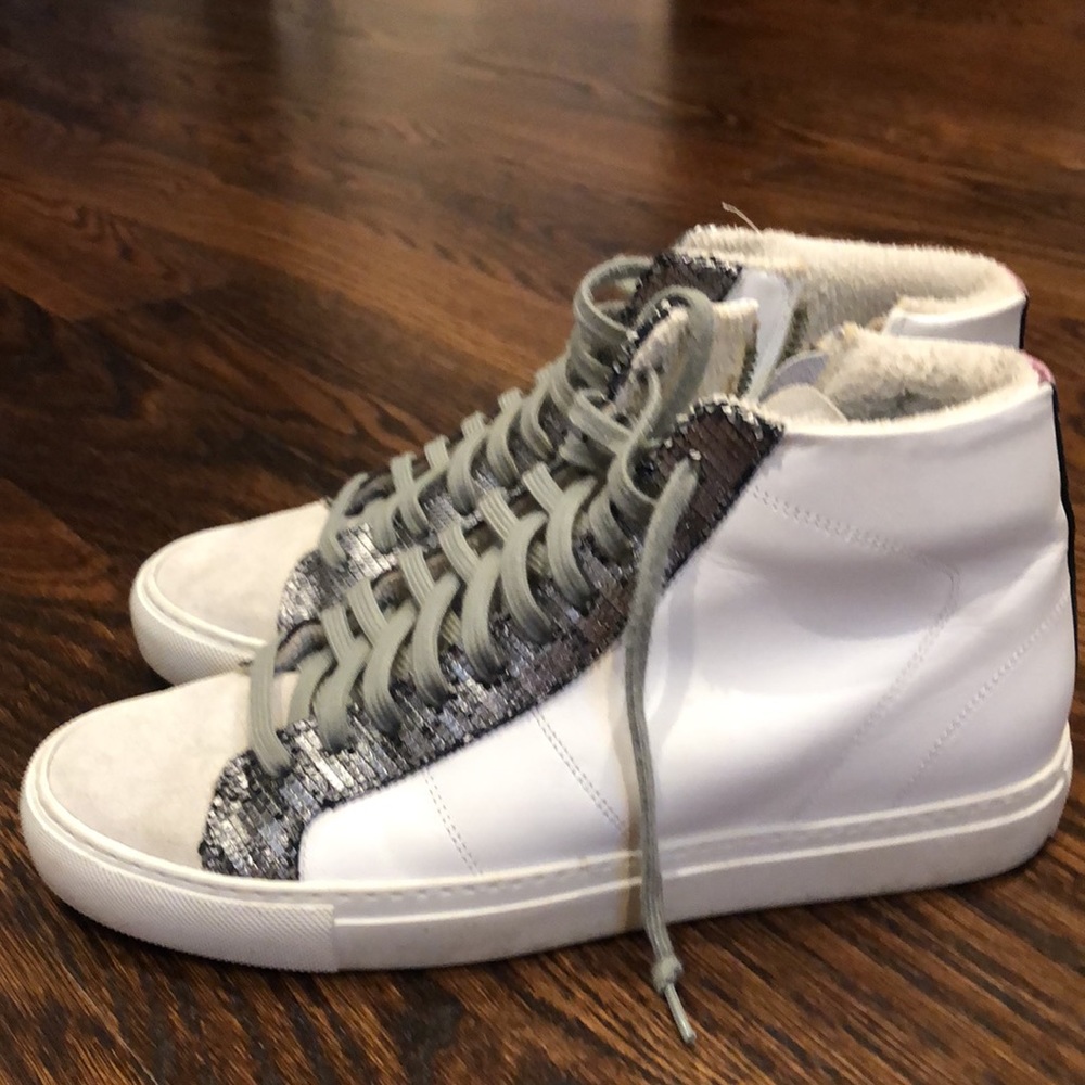 P448 Star Leather High Top Sneaker